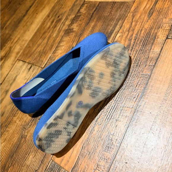 Blue Round toe Rothy’s flats - Picture 2 of 3